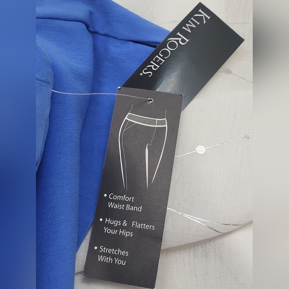 Kim Rogers Women's Blue Millennium Skort Pull-On Comfort Waist Size 14 NWT - Picture 10 of 12